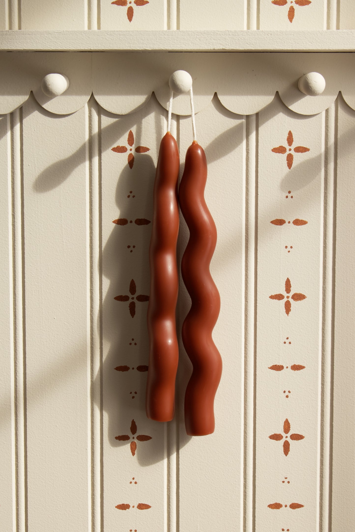 Mahogany Wavy Tapers