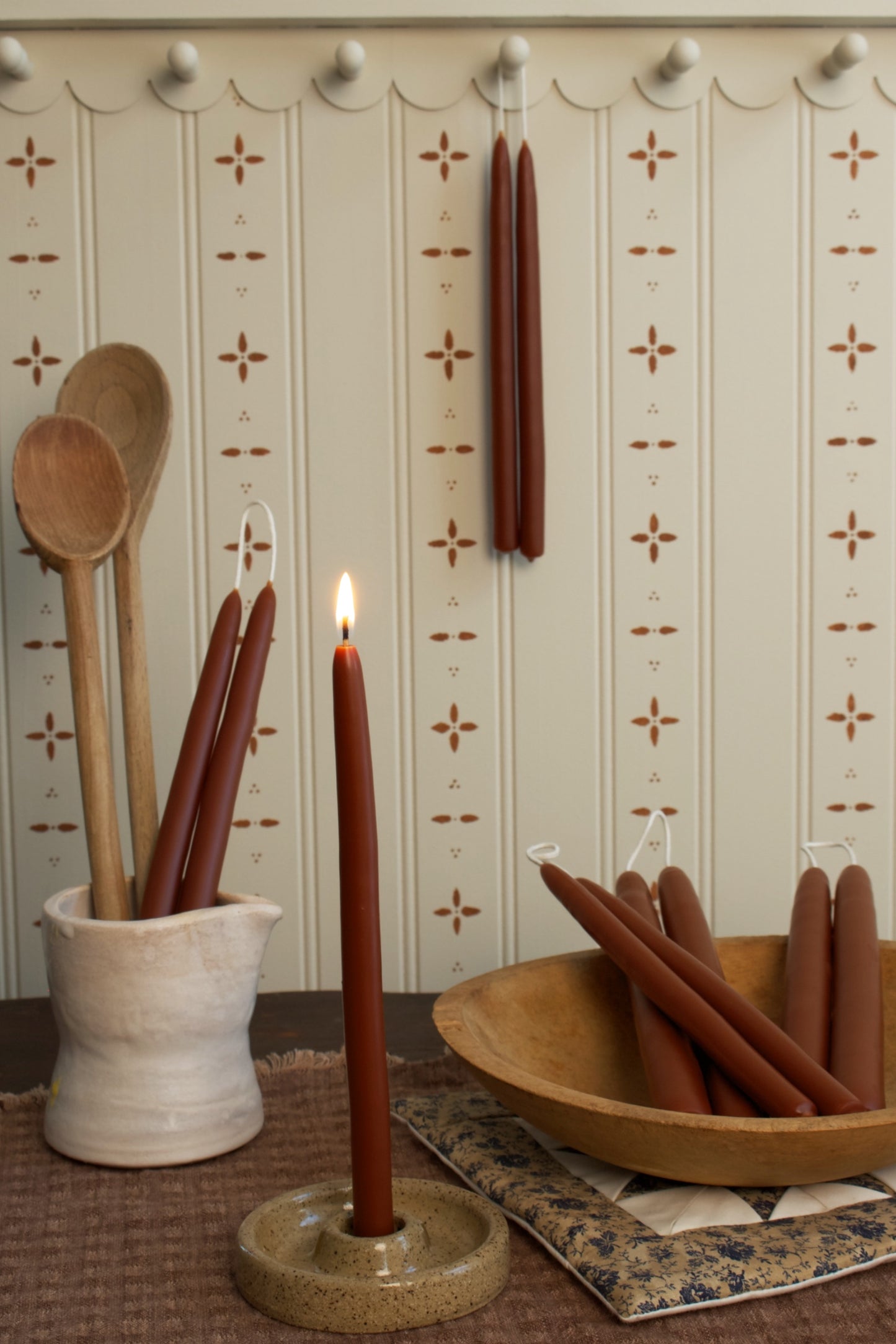 Mahogany Thin Tapers