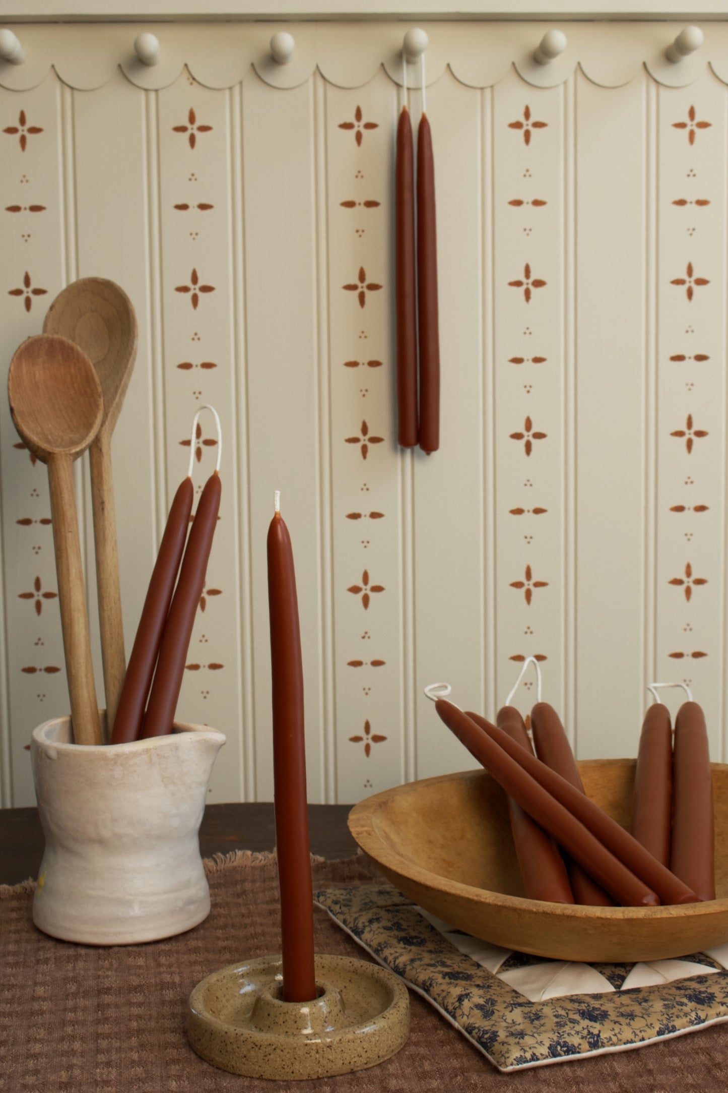 Mahogany Thin Tapers